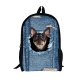 Leopard cats and dogs shoulder bag backpack school students school