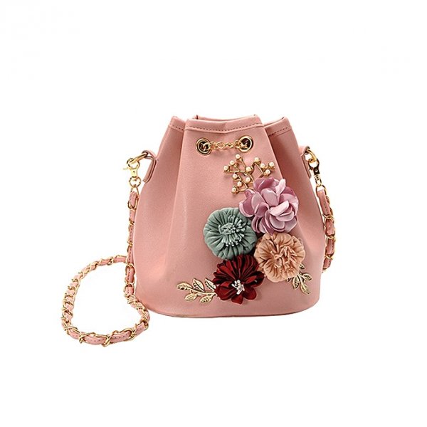 Flower bucket bag shoulder messenger bag