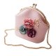 Women fashion handbag shoulder bag three-dimensional flowers small bag lady purse