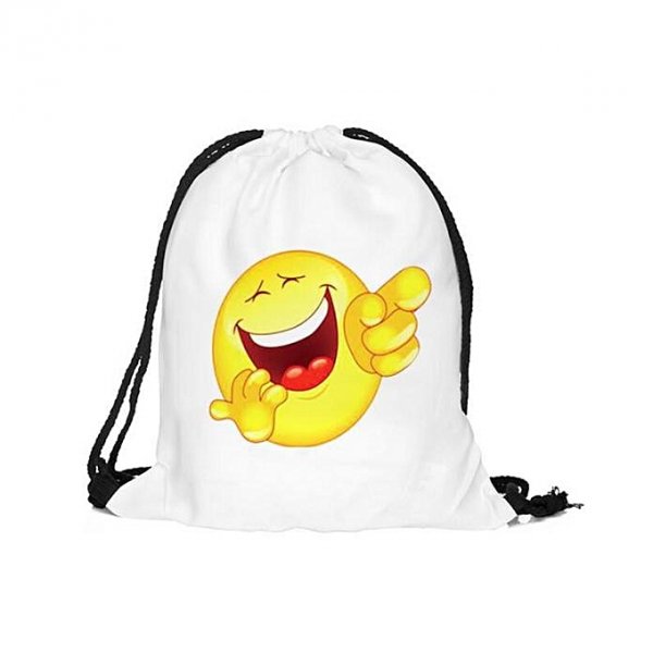 Drawstring backpack neutral printed bags backpack