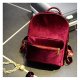 Female gold velvet small backpack shoulder bag backpack school book