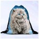 Neutral cat backpack printed bags Drawstring Backpack