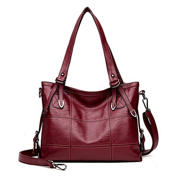 Women handbags leisure package handbag female red leather handbag shoulder bag